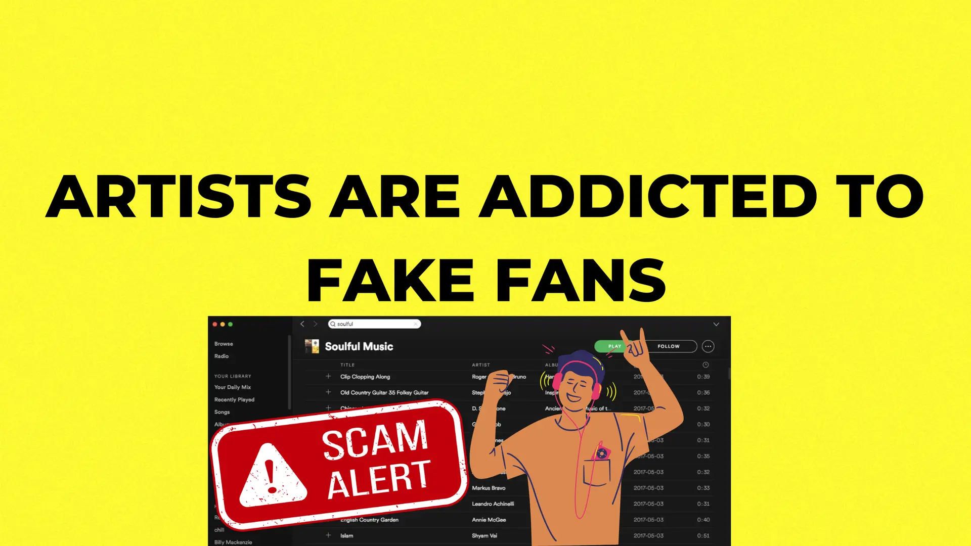 Fake Spotify Playlists: Why Playlist Marketing Is a Bubble